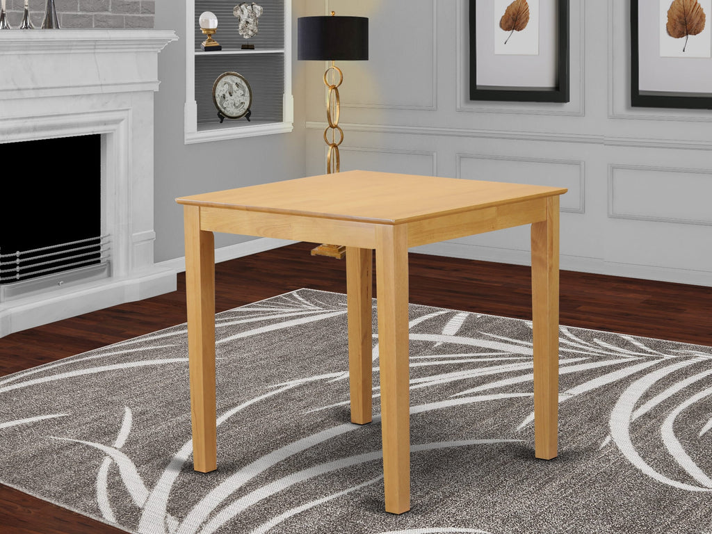 East West Furniture PBT-OAK-T Pub Square Counter Height Table for Small Spaces