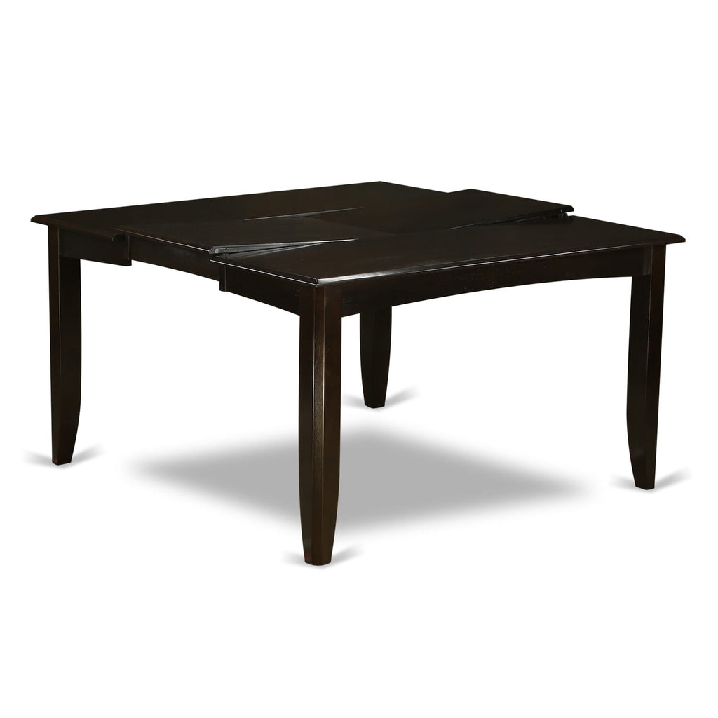 PFT-CAP-T Parfait 54 Square Kitchen Table with 18 Butterfly Leaf - Cappuccino Color