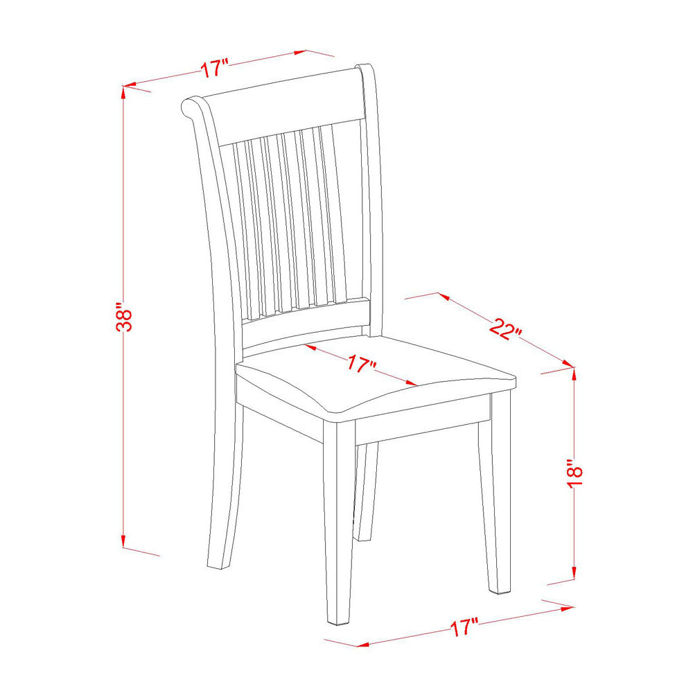 East West Furniture CAPO5-OAK-C 5 Piece Dinette Set for 4 Includes a Rectangle Dining Table and 4 Linen Fabric Dining Room Chairs, 36x60 Inch, Oak