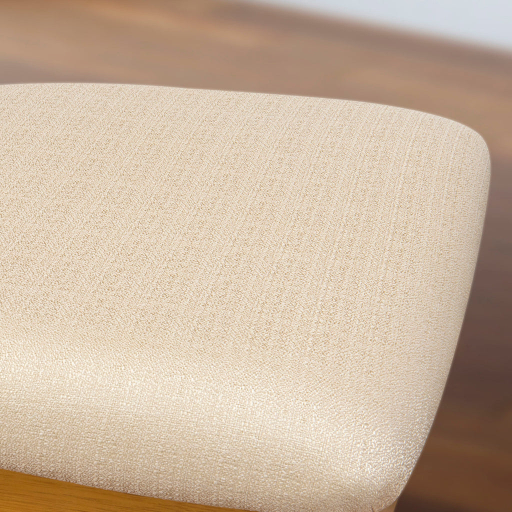East West Furniture VAC-OAK-C Vancouver Dining Chairs - Linen Fabric Upholstered Wood Chairs