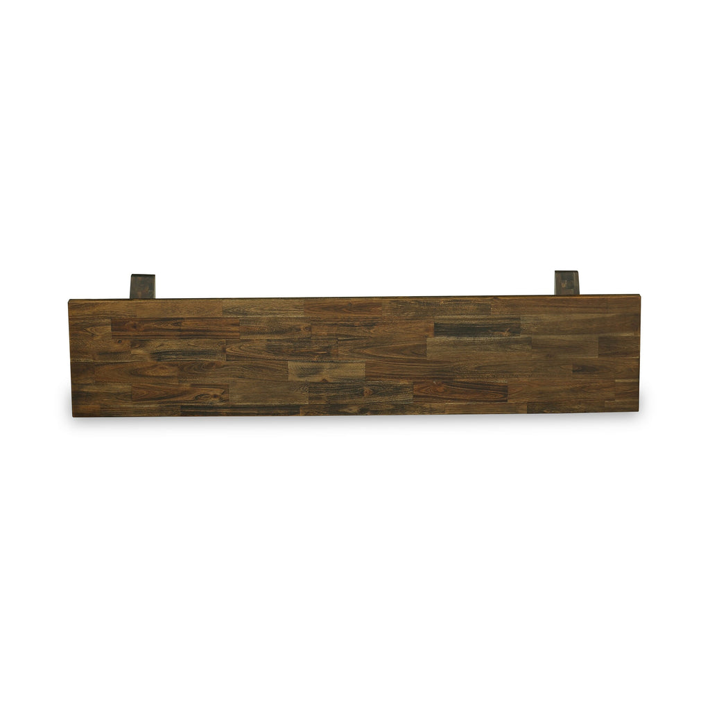 East West Furniture VB777 V-Style Dining Bench with Wooden Seat