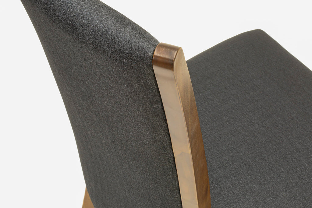 East West Furniture VEP8T24 Verona Parson Dining Chairs - Nailhead Trim Black Color Linen Fabric Upholstered Chairs