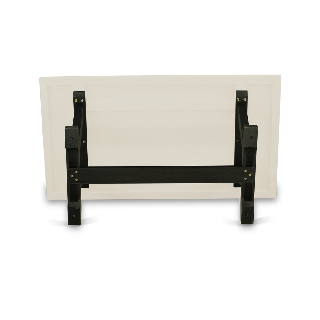 East West Furniture VT626 V-Style Kitchen Dining Table - a Rectangle Wooden Table Top with Stylish Legs