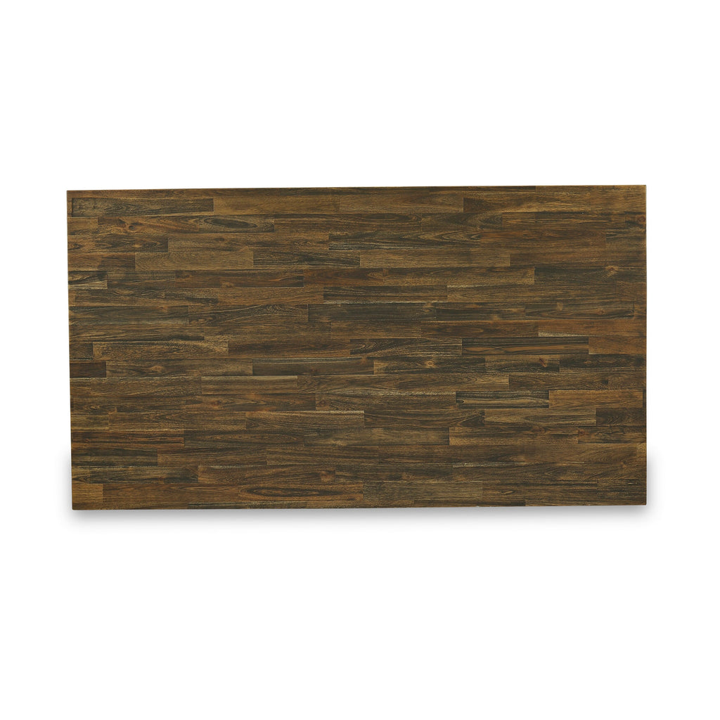 East West Furniture VT777 V-Style Dining Room Table - a Rectangle Solid Wood Table Top with Stylish Legs