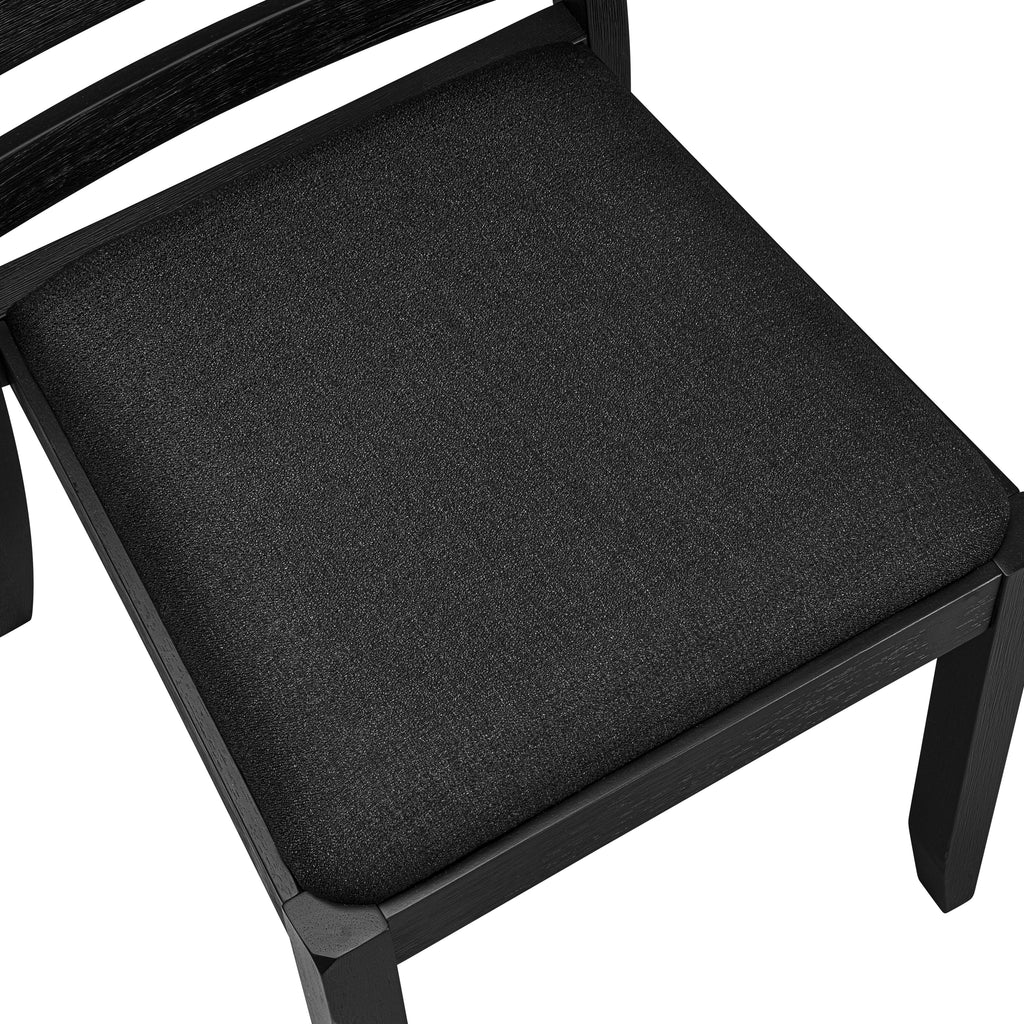 Luxe By East West Furniture X1P6T24 Dining Room Chair with Black Linen Fabric and upholstered back
