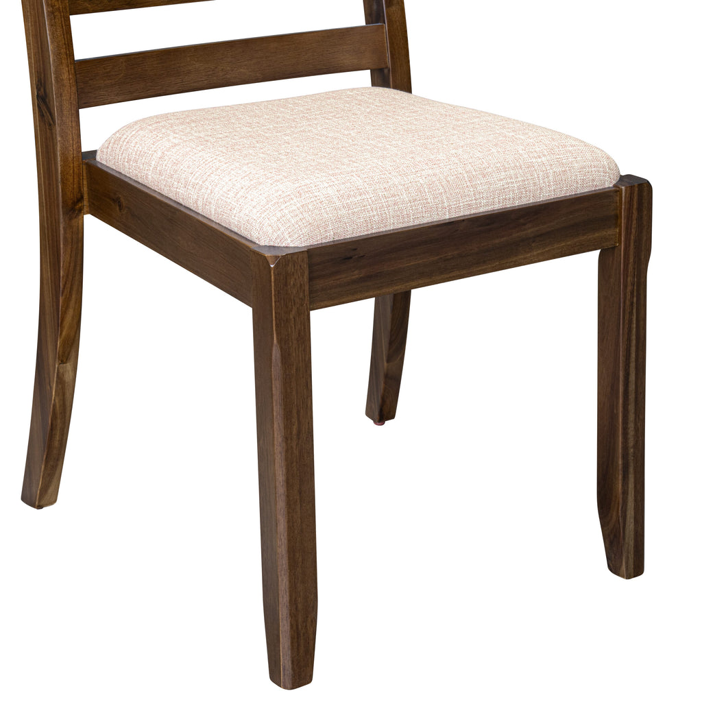 Luxe By East West Furniture X1P8T04 Dining Room Chair with Light Tan Linen Fabric and upholstered back