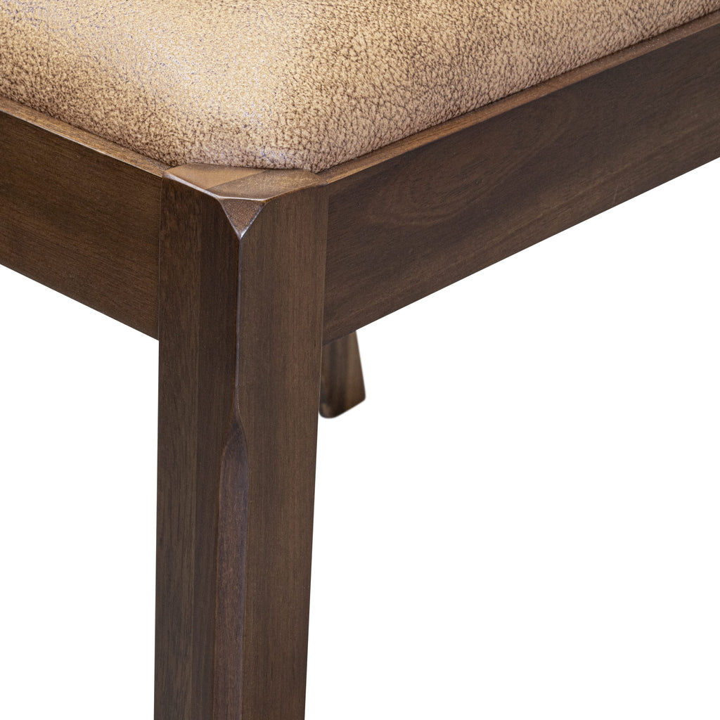 Luxe By East West Furniture X2P8T28 Dining Room Chair with brown textured Faux Leather and upholstered back