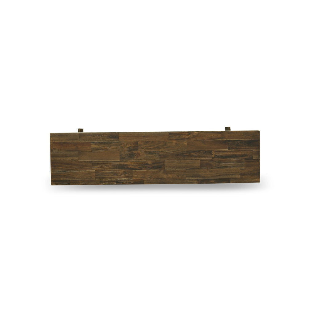 East West Furniture XB776 X-Style Modern Kitchen Bench with Wooden Seat