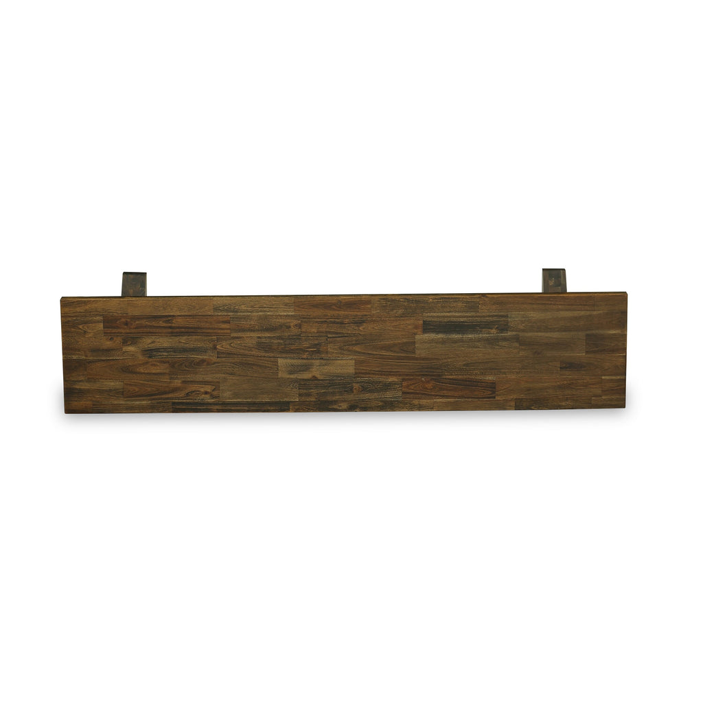 East West Furniture XB777 X-Style Modern Dining Room Bench with Wooden Seat