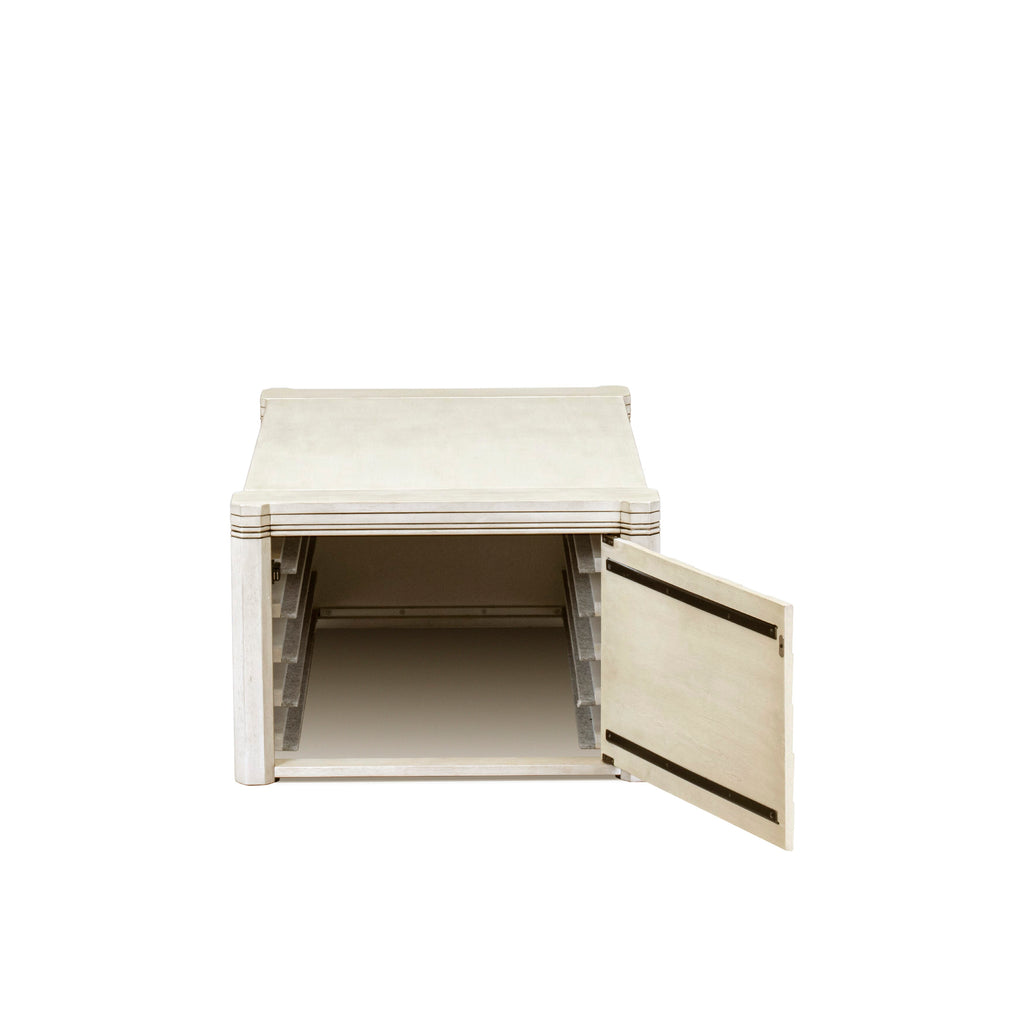 Luxe by East West Furniture X0000-0CW-00 - 2 Pieces Dining Set Includes 1 Extendable Kitchen Table and 1 Coffee Table, Antique White.