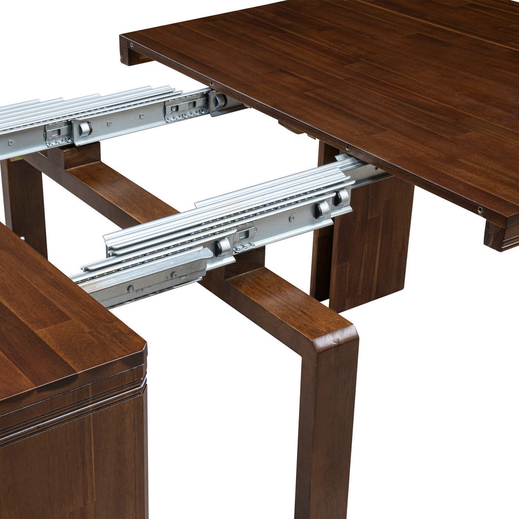 Luxe By East West Furniture XTT-AWA-TL Extendable Dining Table - a Rectangle Dining Table Top with Removable Leafs & Stylish Legs
