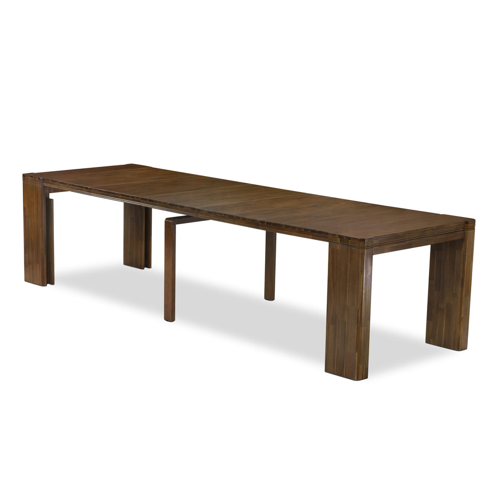 Luxe By East West Furniture XTT-AWA-TL Extendable Dining Table - a Rectangle Dining Table Top with Removable Leafs & Stylish Legs