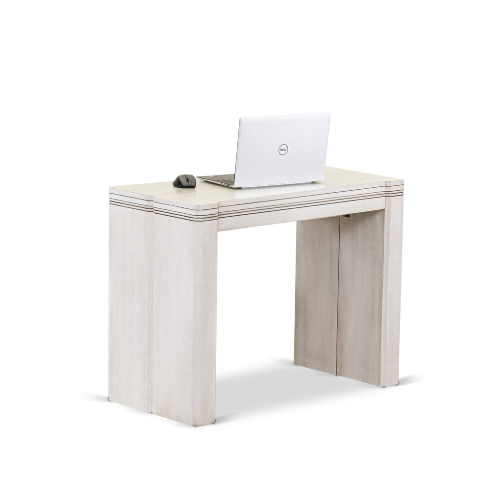 Luxe By East West Furniture XTT-AWH-TL Extendable Dining Table - a Rectangle Dining Table Top with Removable Leafs & Stylish Legs