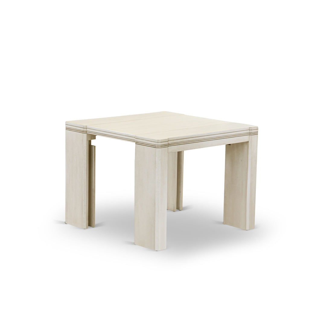 Luxe By East West Furniture XTT-AWH-TL Extendable Dining Table - a Rectangle Dining Table Top with Removable Leafs & Stylish Legs