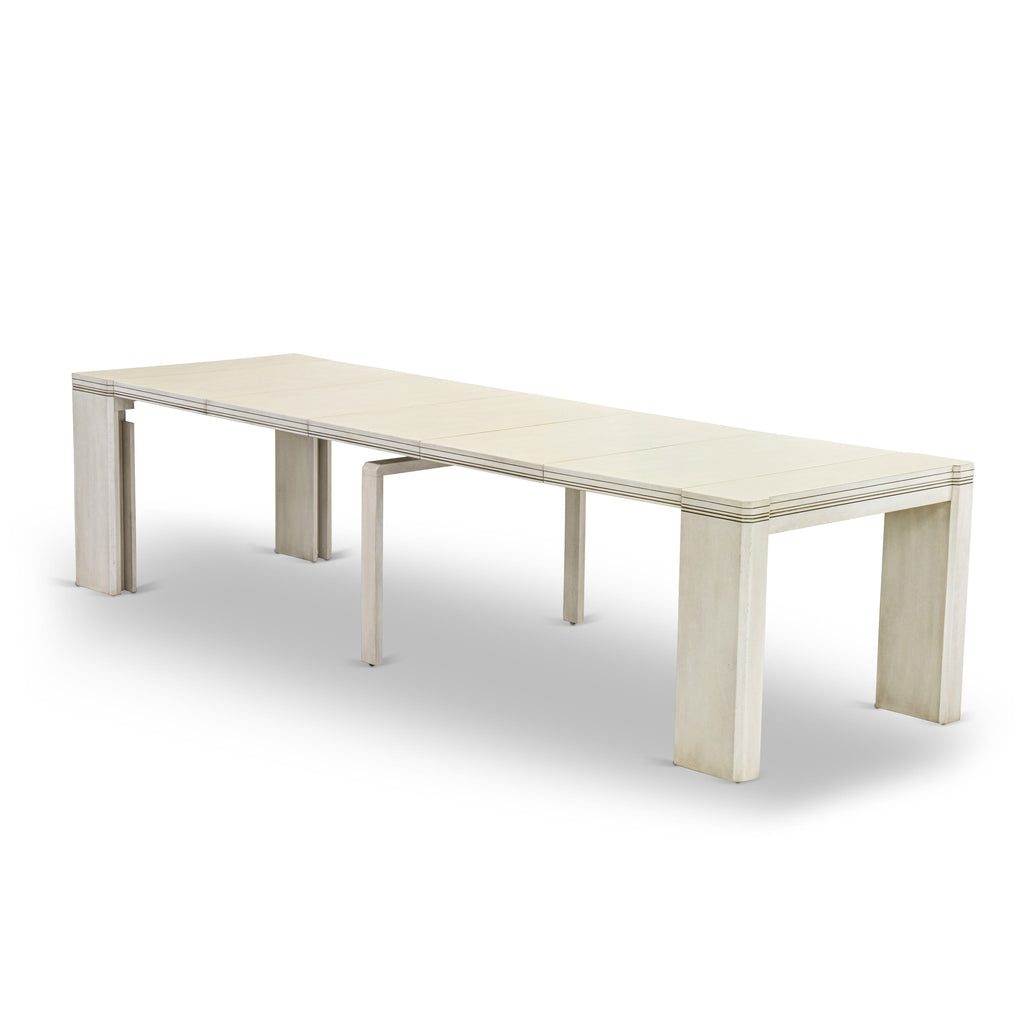 Luxe By East West Furniture XTT-AWH-TL Extendable Dining Table - a Rectangle Dining Table Top with Removable Leafs & Stylish Legs