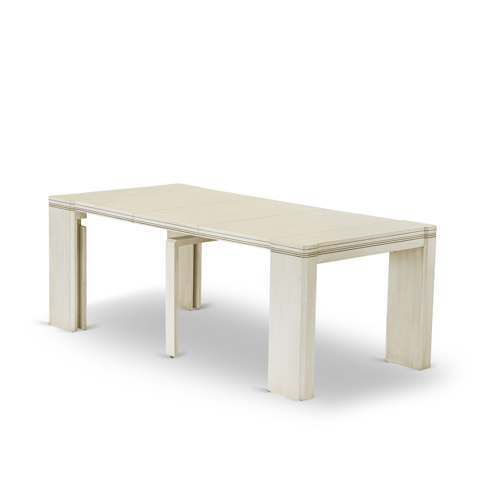Luxe By East West Furniture XTT-AWH-TL Extendable Dining Table - a Rectangle Dining Table Top with Removable Leafs & Stylish Legs
