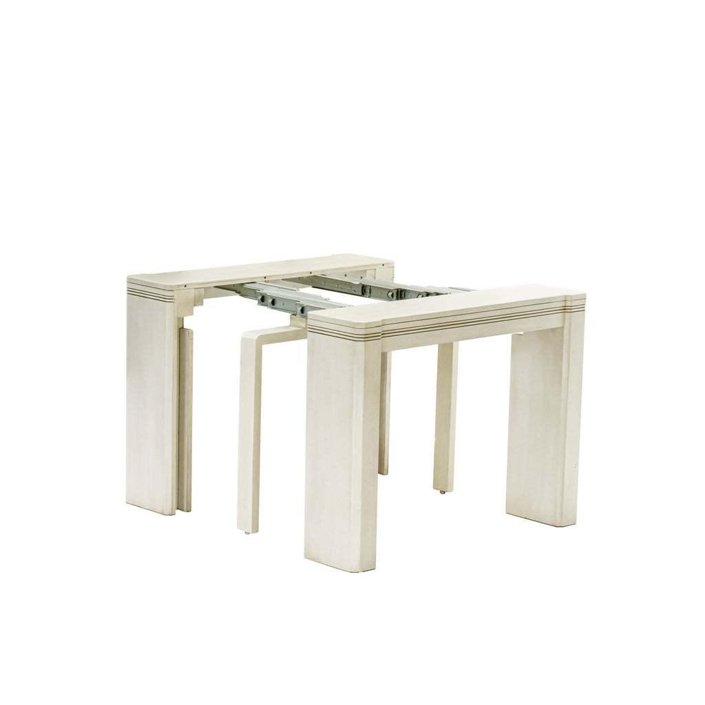 Luxe By East West Furniture XTT-AWH-TL Extendable Dining Table - a Rectangle Dining Table Top with Removable Leafs & Stylish Legs