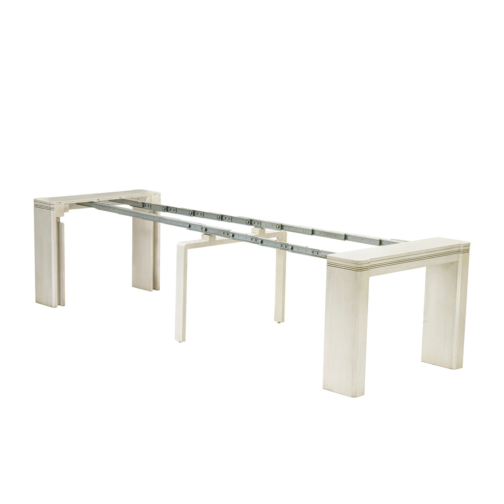 Luxe By East West Furniture XTT-AWH-TL Extendable Dining Table - a Rectangle Dining Table Top with Removable Leafs & Stylish Legs