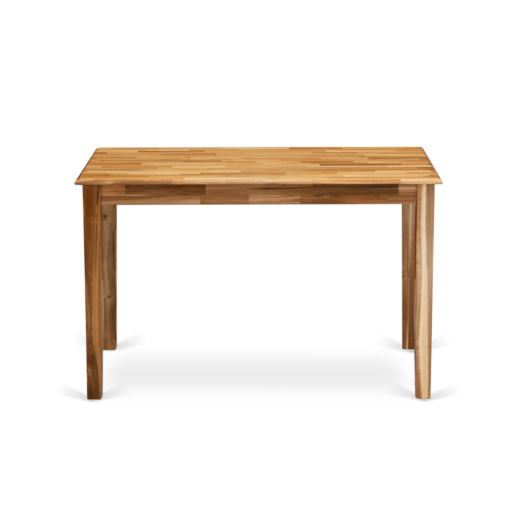 East West Furniture YAT-ANA-T Yarmouth Rectangle Kitchen Dining Table, 30x48 Inch, Natural