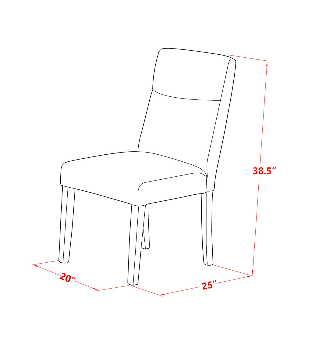 East West Furniture NDBE3-LWH-20 3 Piece Dining Set Contains a Rectangle Dining Room Table with Dropleaf and 2 Linen Fabric Parson Kitchen Chairs, 30x48 Inch, Linen White