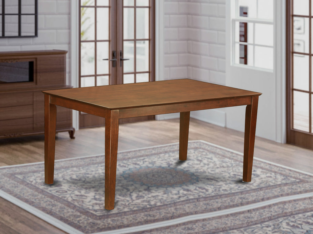 East West Furniture CAT-MAH-S Capri Kitchen Dining Table - a Rectangle Wooden Table Top with Sturdy Legs, 36x60 Inch, Mahogany