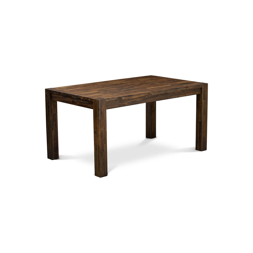 East West Furniture CN6-07-T Celina Dining Room Table - Rectangle Rustic Farmhouse Table , 36x60 Inch, Jacobean