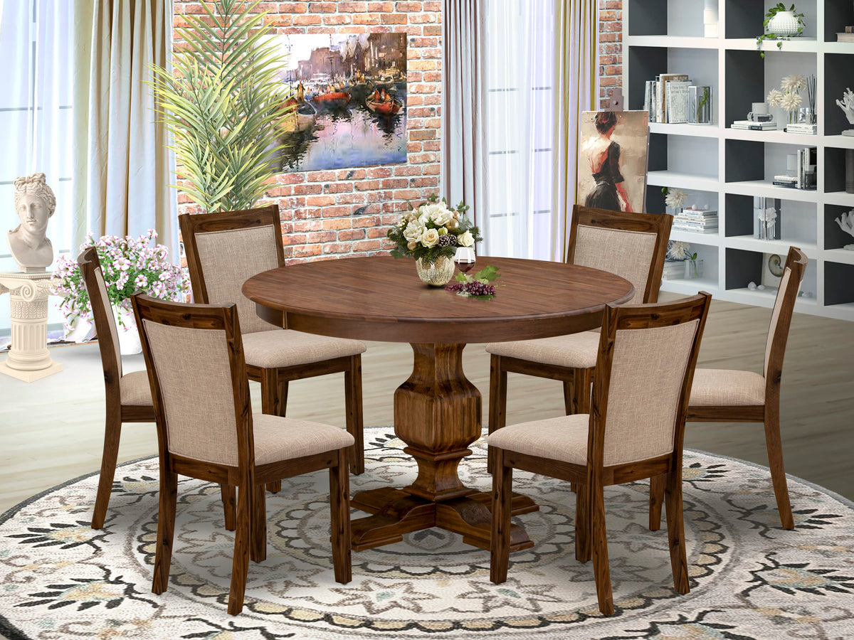 Wooden Round Table & Chairs Set