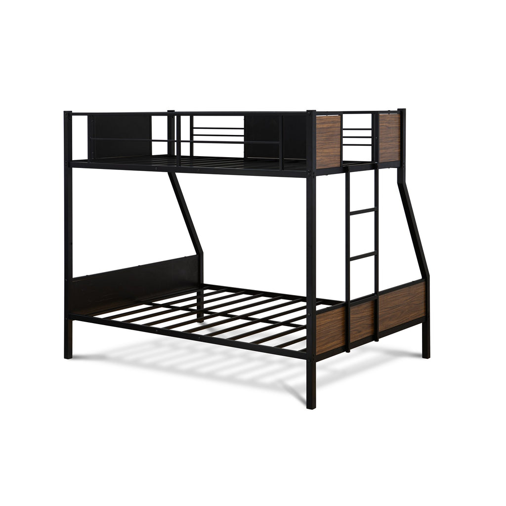 Jackson Full Twin Bunk Bed in powder coating White color