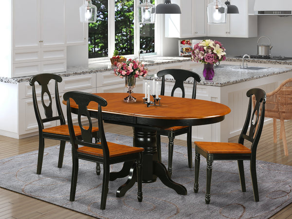 D5点ｾｯﾄ(No:1286079) ACME Rocky Wood Extendable Dining Room Set, Gray Oak