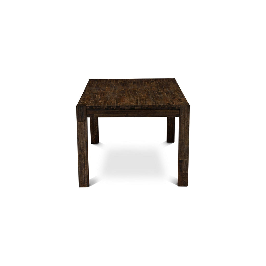 East West Furniture LM7-07-T Lismore Modern Dining Table - Rectangle Rustic Farmhouse Table , 40x72 Inch, Jacobean