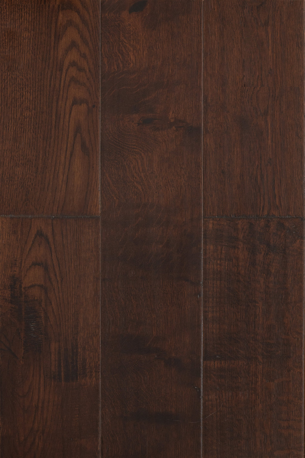 East West Furniture SP-7OH02 Sango Premier Engineered Hardwood Flooring - European Oak - 1/2 in x 7 in x Random Length Handscraped, 26.24 sqft/box, Special Walnut