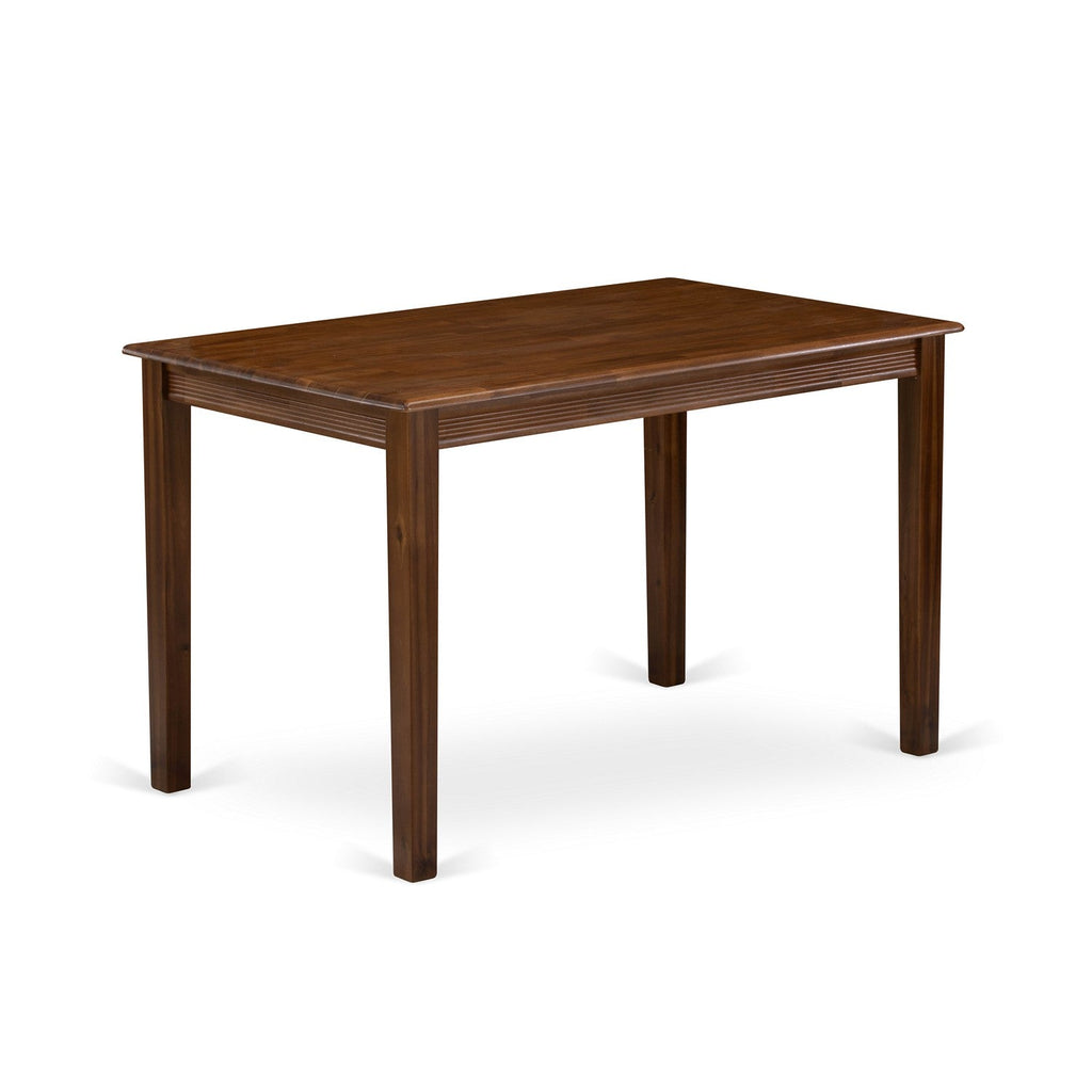 East West Furniture YAT-AWA-T Yarmouth Rectangle Modern Dining Table, 30x48 Inch, Walnut